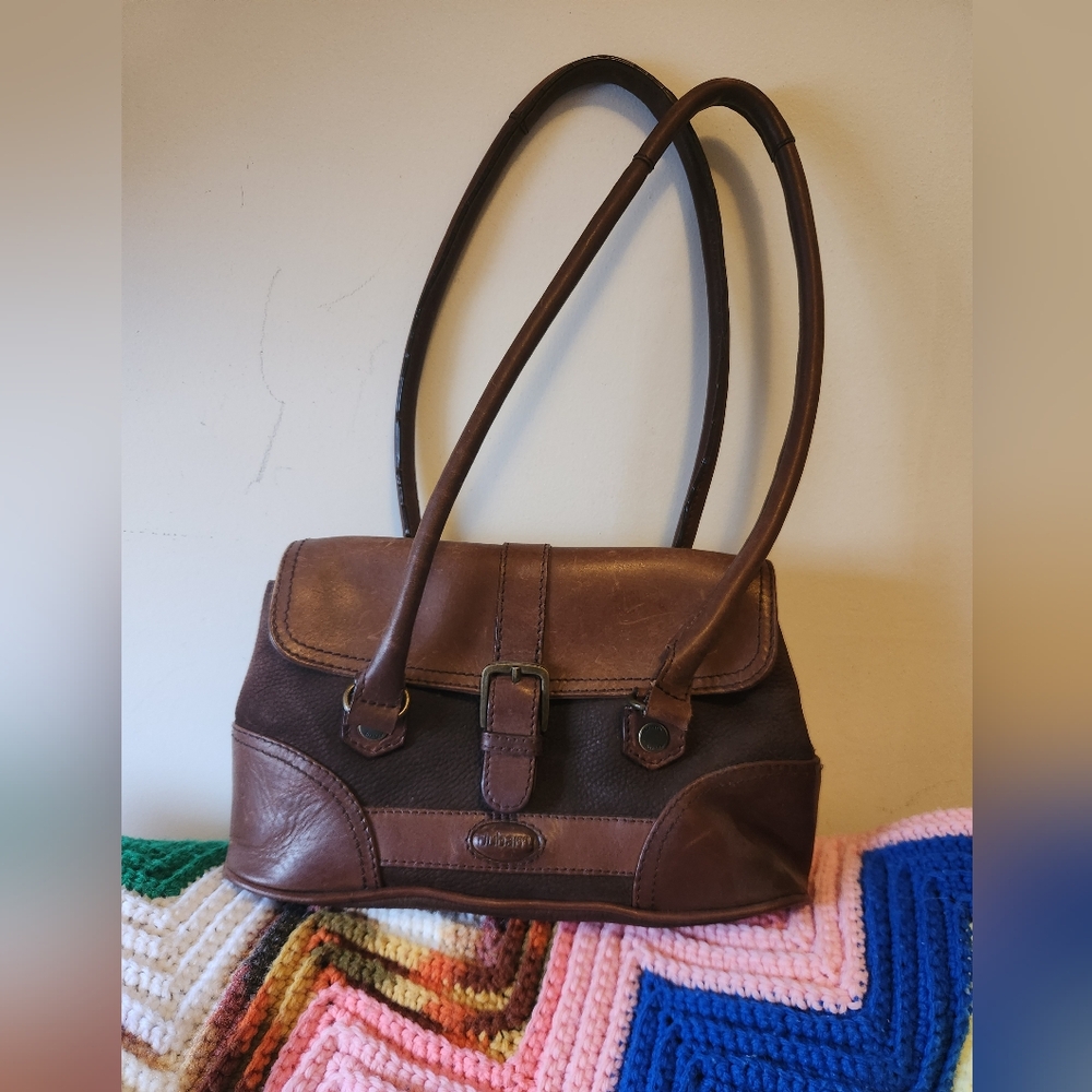 Elegant Brown Leather Handbag